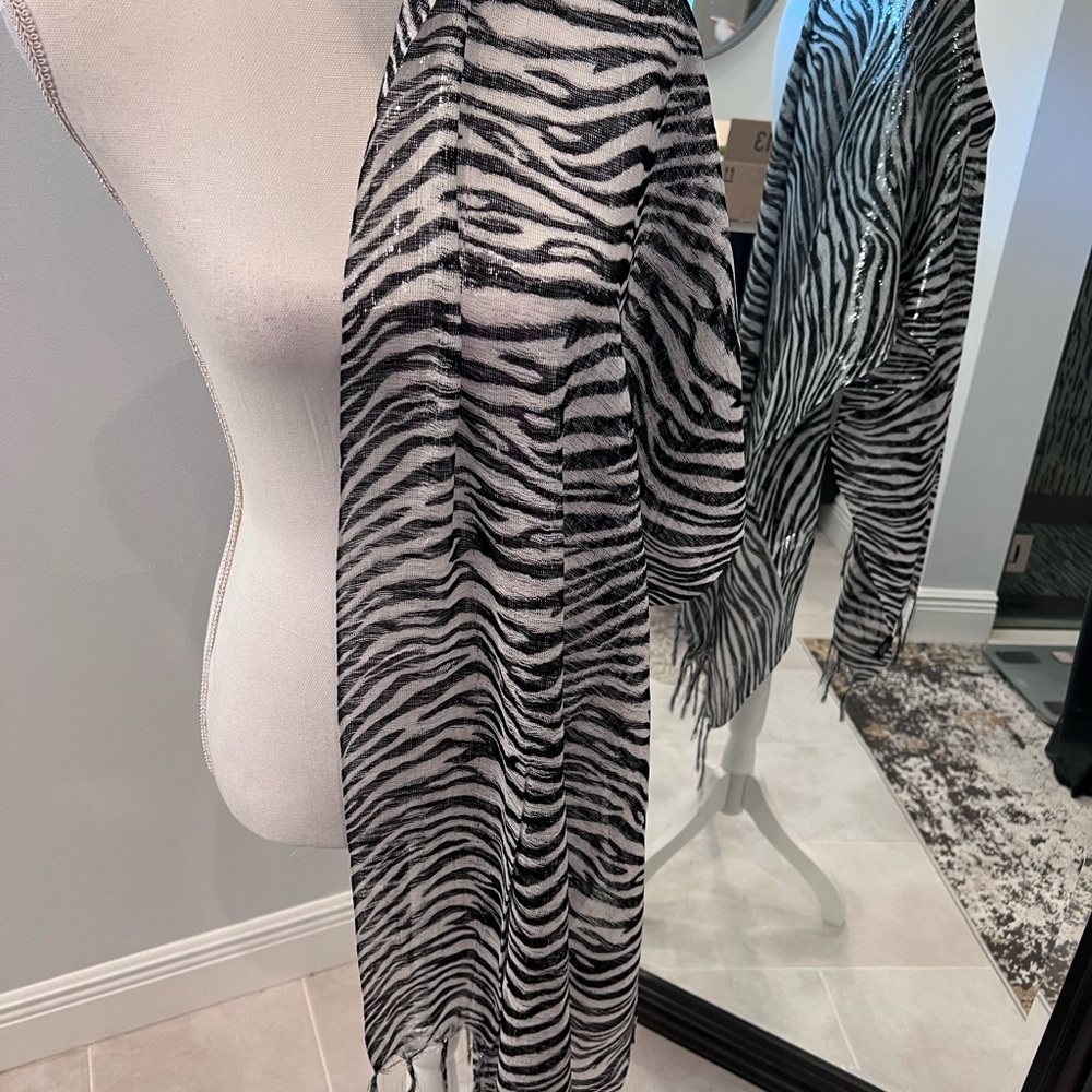 Zebra Print Scarf